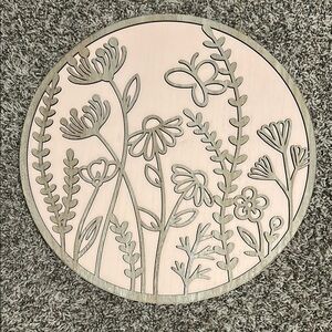 Baby Pink Wooden Wall Decor